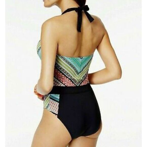New. BLEU Rod Beattie plunge neck swimsuit. Retails $149. Size 10 - Picture 10 of 11